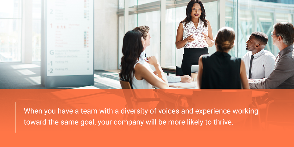 Benefits of building a diverse sales team